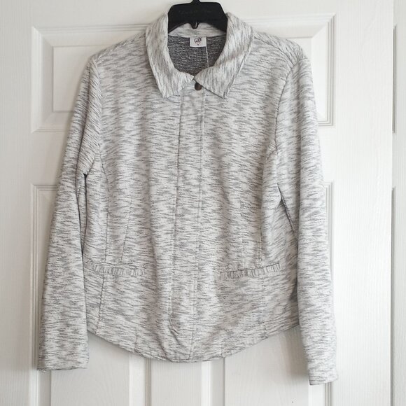 CAbi Neo Gray Marble Moto Style Jacket - Picture 2 of 9